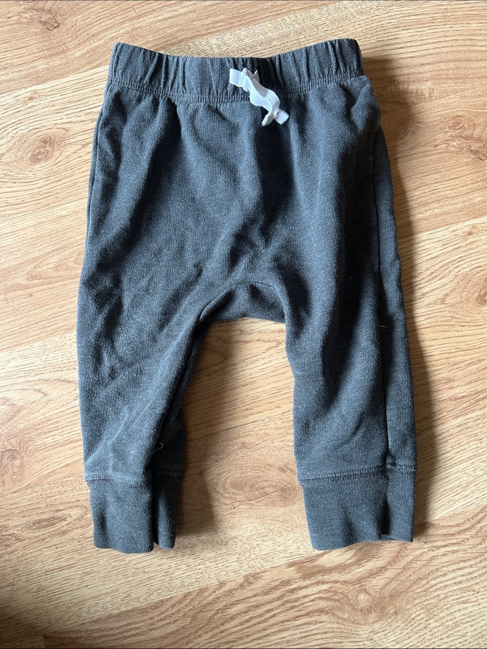 Cat & Jack Charcoal Gray Kids Jogger Pants with White Drawstring